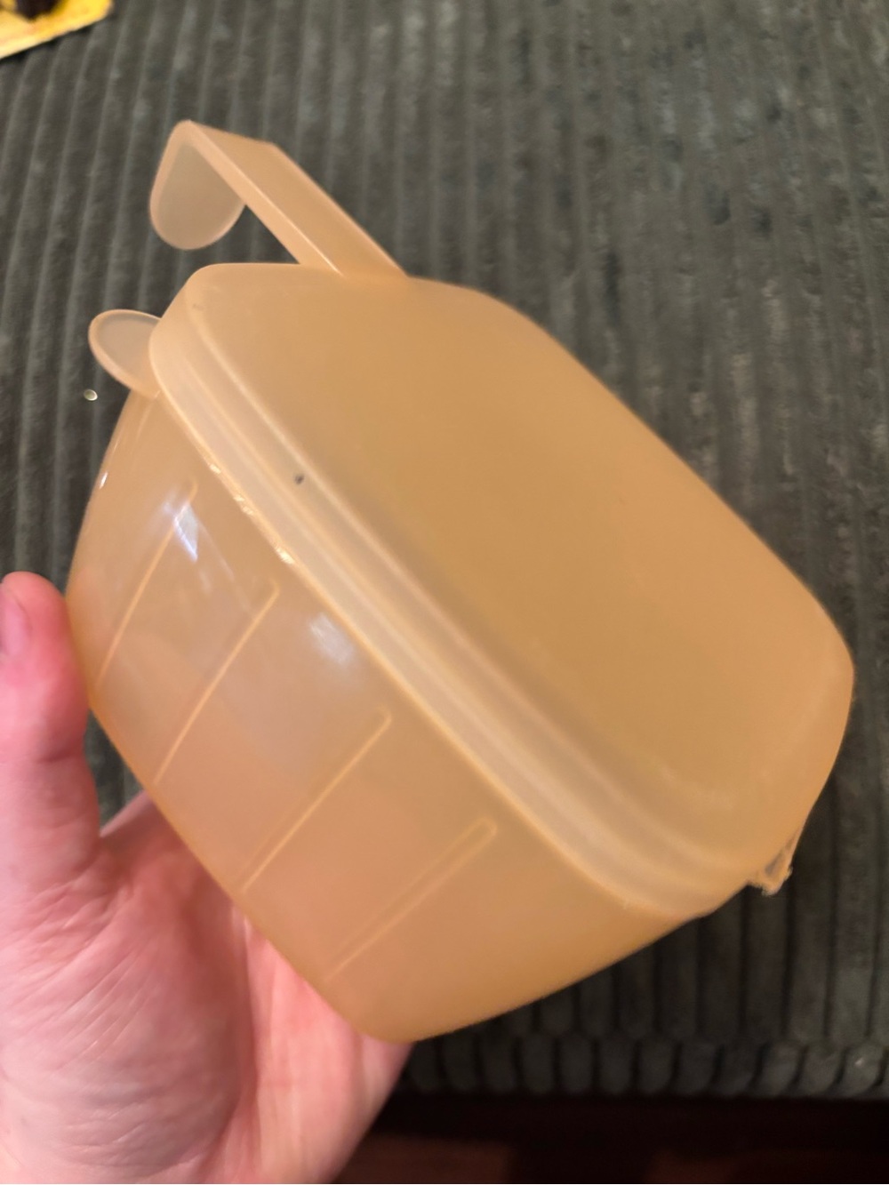 vintage Tupperware "Forget Me Not" Hanging Cheese Keeper